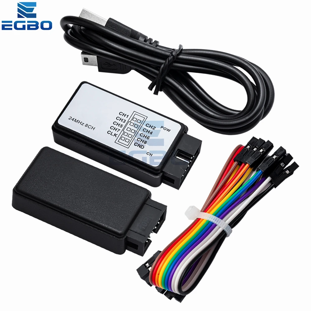 EGBO USB 24 ميجاهرتز 8 قناة 24 متر/ثانية مصححة ل ARM FPGA 24 متر 8CH