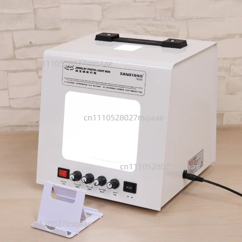 Photo Box Studio Electric Turntable Photo Box Small Still Life 360 Degree Rotation Metal Cabinet