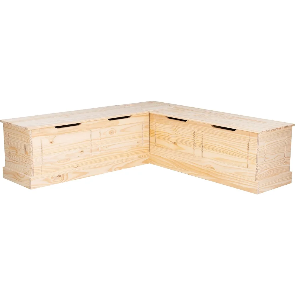 

Harris Unfinished Wood Backless Nook with Interior Storage
