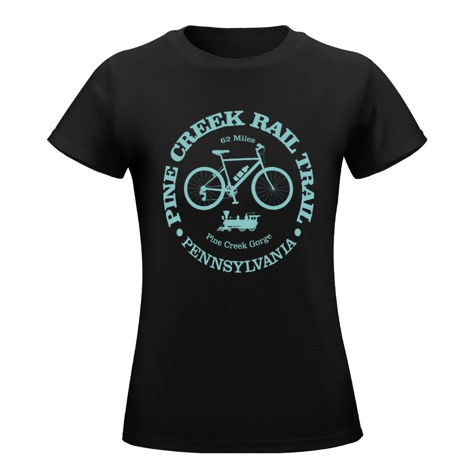 Pine Creek Rail Trail (cycling) T-Shirt cute tops female kawaii clothes tops spring clothes Women 2024