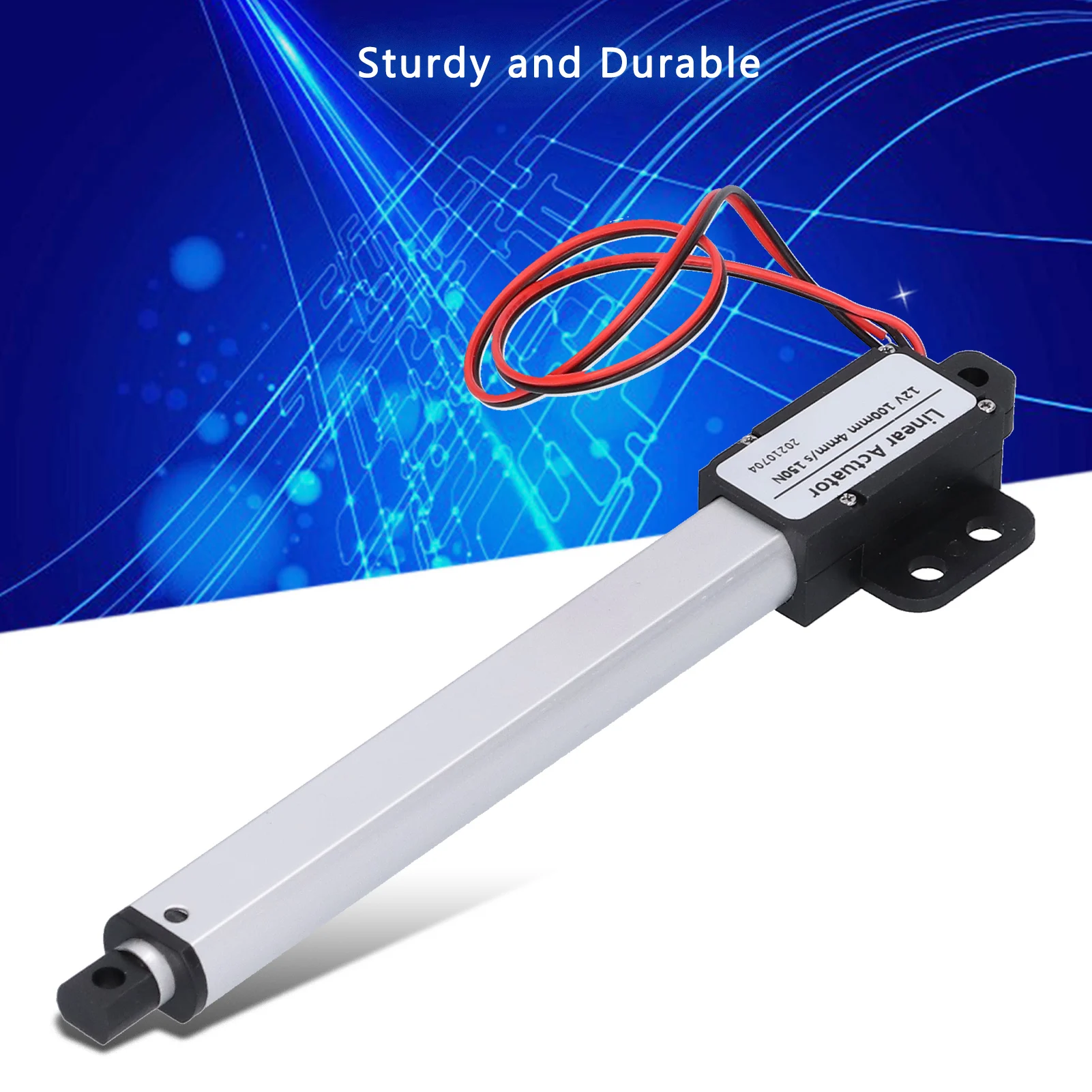 Linear Actuator 100mm 12V Input Voltage Low Noise Short Circuit Protection Mini Electric Linear Actuator