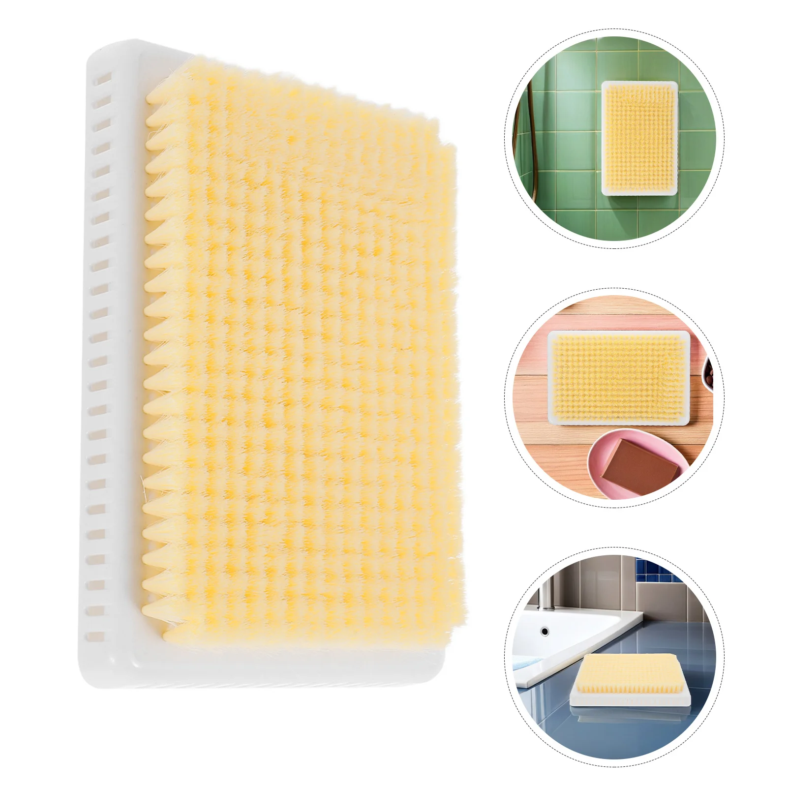

2Pcs Wall Mounted Back Scrubber Shower Exfoliating Bath Massager Pad Strong Bristles No Hand Needed Versatile Use