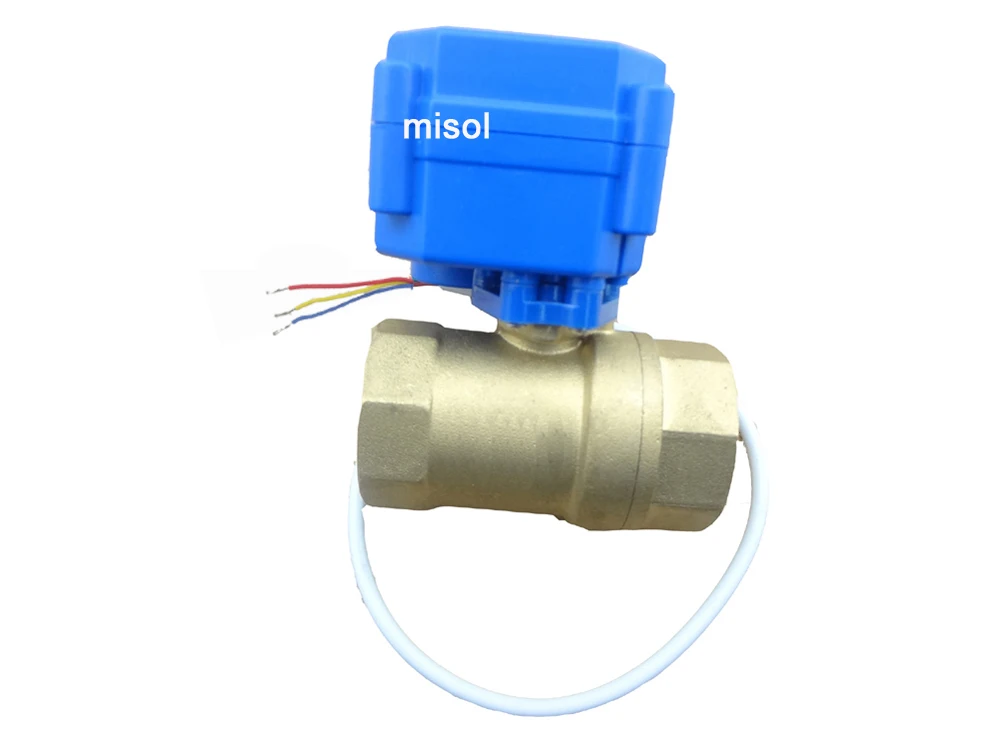 Elettrovalvola Misol 1pcs of Motorized ball valve brass, G3/4\ Acqua e vapore — dettaglio 1