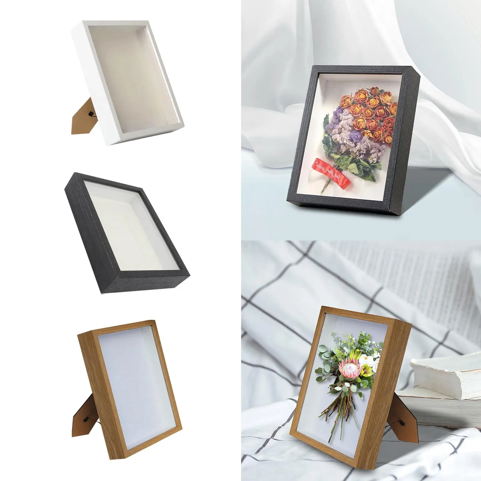 Shadow Box Frame Photo Frame for DIY Gifts Artwork Wedding Photos