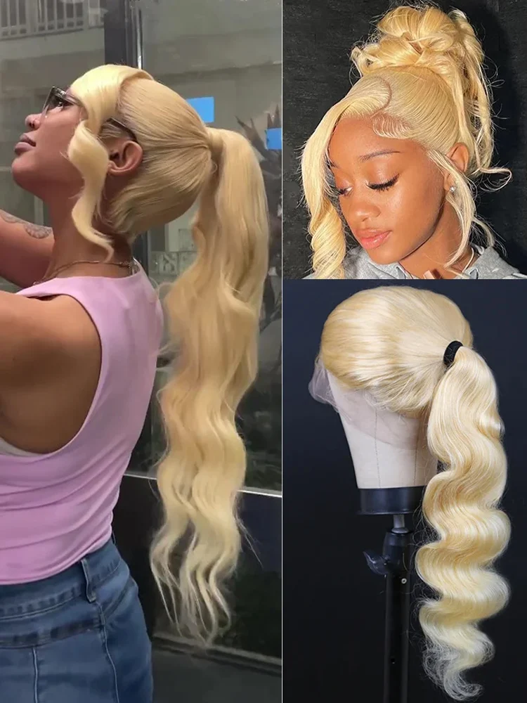 613 Blonde 360 Lace Frontal Wig 13x4 13×6 HD Body Wave Lace Front Human Hair Wigs Colored Human Hair Wigs For Women 40 44 Inches