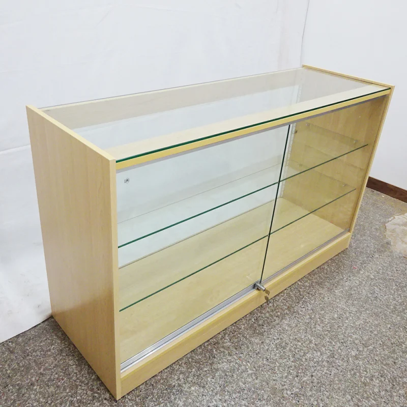 Custom. Factory supplier wood museum souvenir jewelry showcase display sets showcases glass