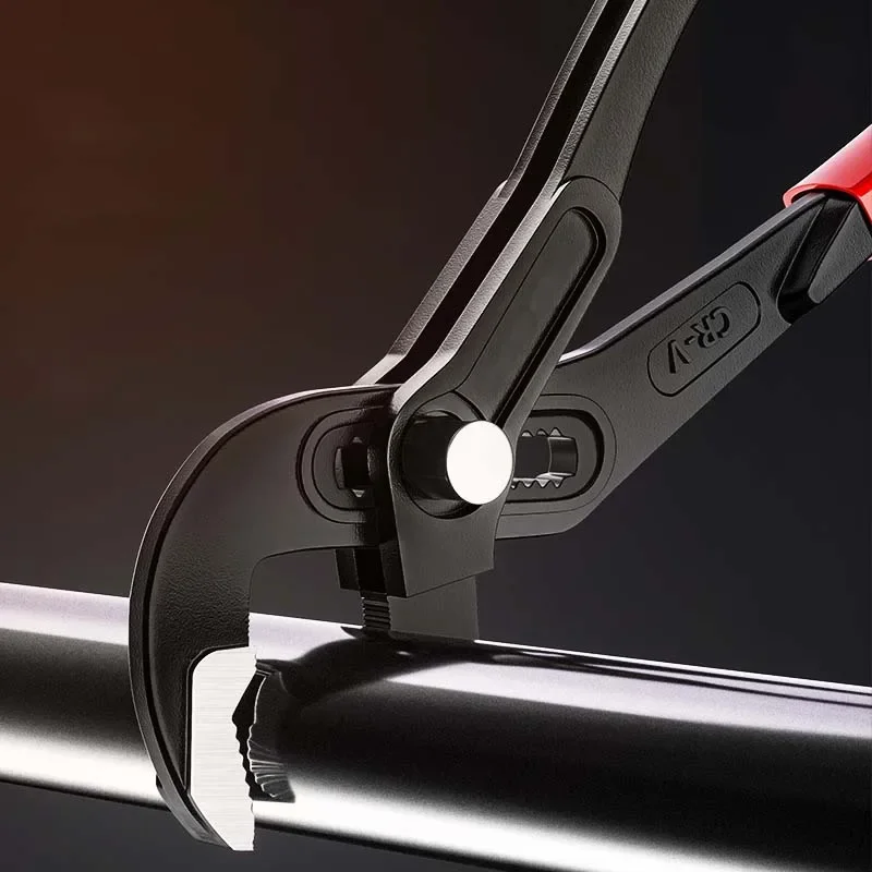 Water Pump Pliers Quick-Release Plumbing Pliers Pipe Wrench Adjustable Water Pipe Clamp Pliers Household Hand Tools Multi-functi