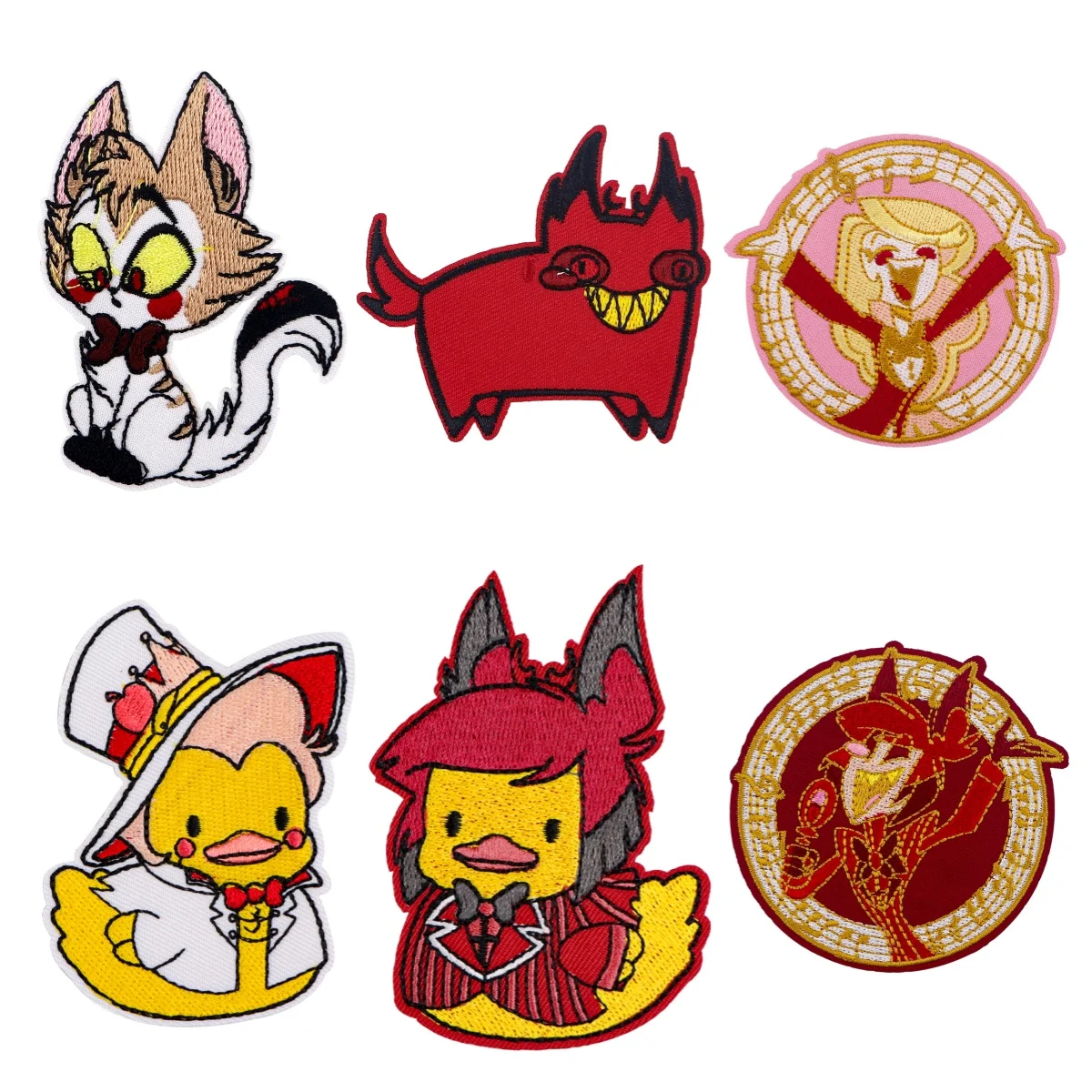 

Cartoon Animated Duck Embroidered Patches Iron On Patches For Clothing Thermal Glue Patches For DIY Jackets Sewing Stickers