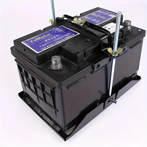 Imagen 2 del producto Soporte de batería de coche ajustable de alta resistencia para coches camiones SUV accesorios de mantenimiento automotriz