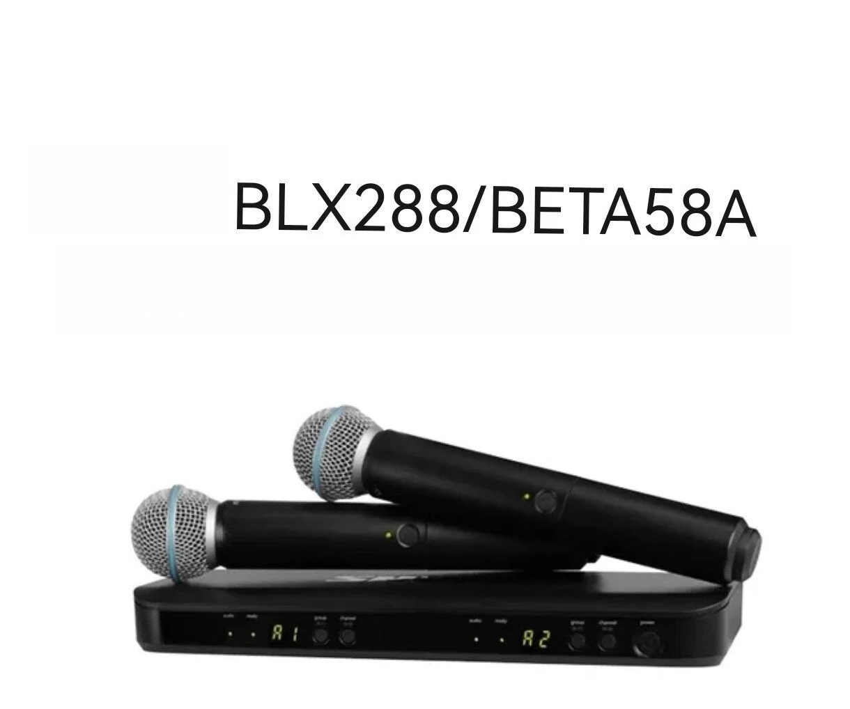2-Channel UHF Handheld Microphone BLX288 Output Karaoke Professional Singing Wireless Mic System