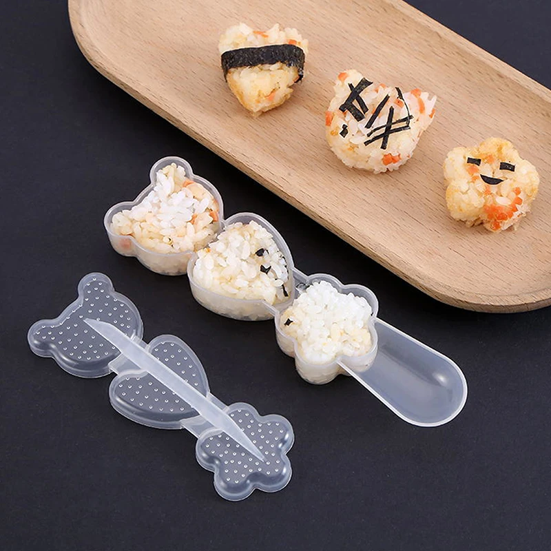 Conjunto De Bola De Arroz De Forma De Desenhos Animados Japoneses, Sushi Roll Sushi Mold, Bento Press Mold, Ferramentas DIY, Acessórios De Cozinha