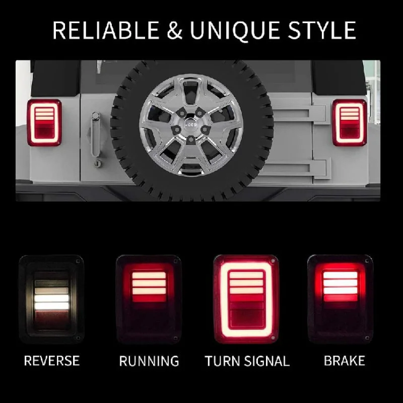 

Suitable JK 2007-2017 Tail LED Brake Turn Signal Modified Light