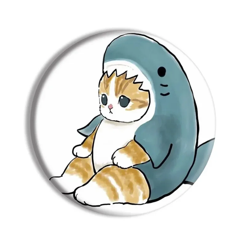 

Cute 58mm Mofusand Cute Cartoon Anime Badge Tinplate Button Pin Kawaii Brooch for Bag & Clothes Decoration Gift