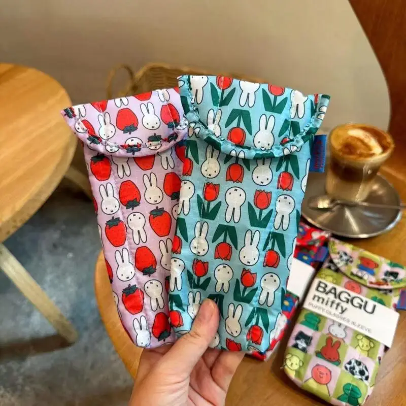 Bolsa de Almacenamiento para Gafas de Sol con Diseño de Conejo Miffy, Linda Bolsa Protectora para Gafas de Sol Kawaii con Atracción Magnética, Juguete de Regalo