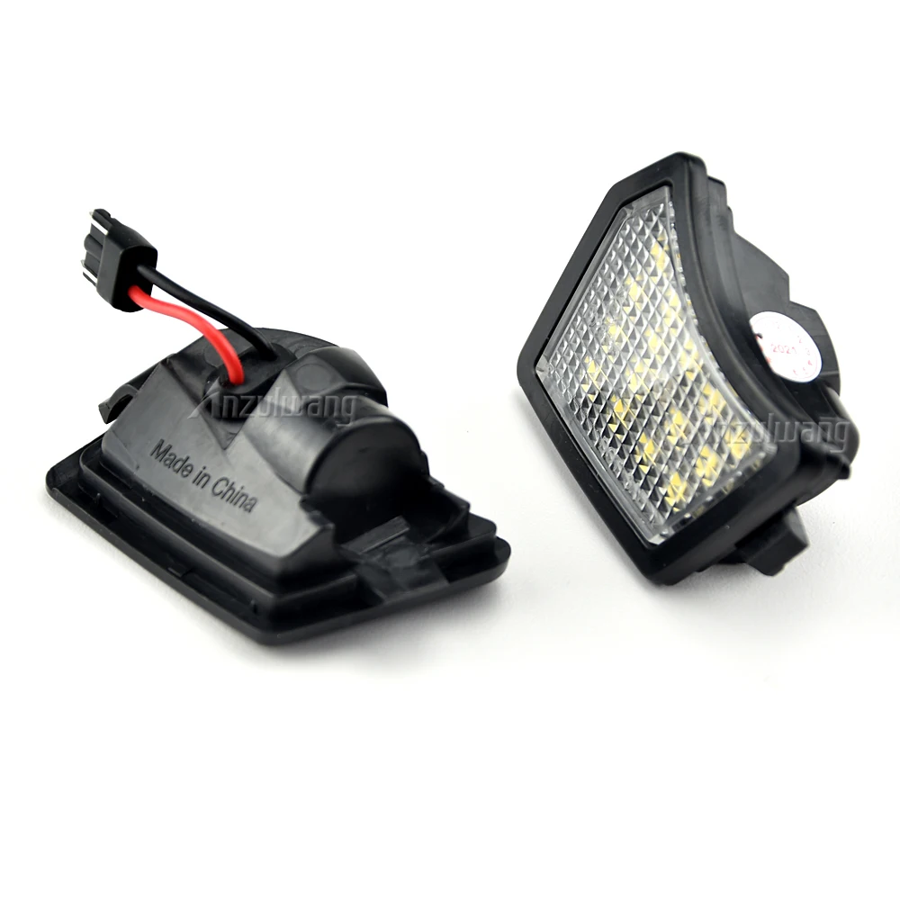2 uds 6000K LED lámparas de charco de espejo lateral luz de charco para Volvo S60 S80 XC70 XC90 V50 V70 Jaguar X350 X358 Canbus blanco