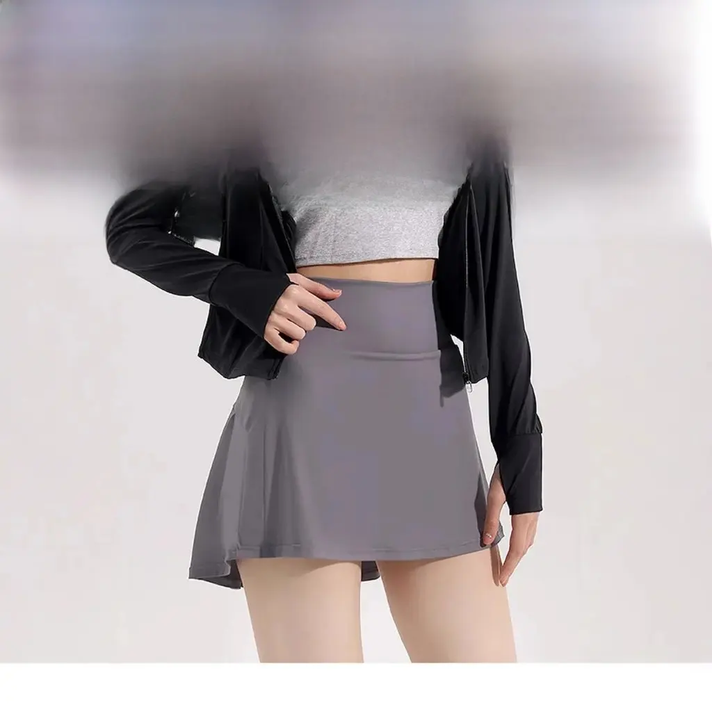 

Fitness Tennis Skirt Anti-Glow A-Line Pleated Yoga Skirt for Sports Daily All-Match Girls Women's Fashion