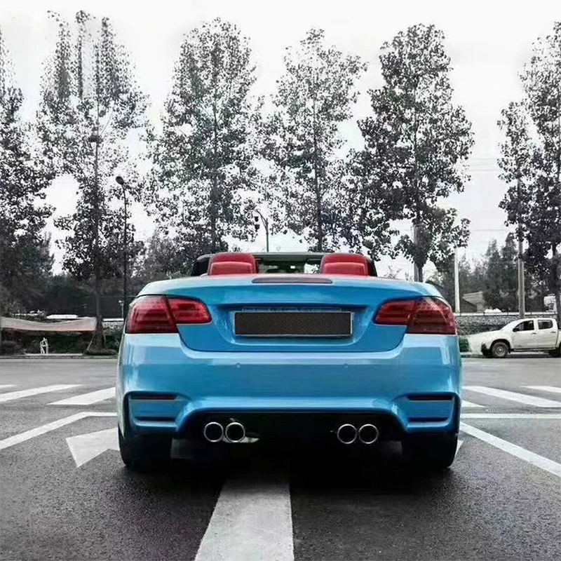 For BMW 3 Series E90 E92 Modify M4 Style Front Bumper Grille Side Skirt Rear Diffuser Exhaust Tip Rear Bumper Body Kit - view 3