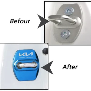 Car door lock cover, automatic emblems, Kia Picanto Rio Ceed Sportage Cerato Soul Sorento, car accessories 8 Main Sales Diffuser Ar Kia Cerato - №4