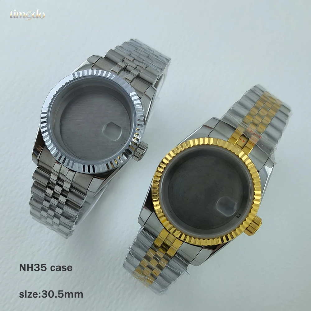 nh05-case-stainless-steel-case-305mm-women's-leisure-case-suitable-for-nh05-mechanical-watch-accessories