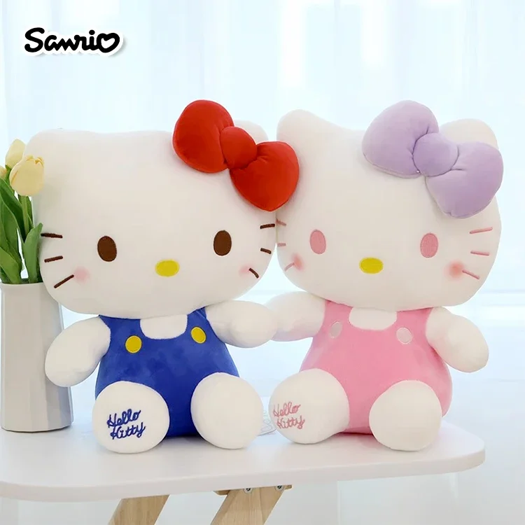 Sanrio Hello Kitty Kuromi Melody Cinnamoroll Stuffed Toys Cute Plush Toys Kawaii Baby Birthday Gifts Children Dolls For Girl Kid