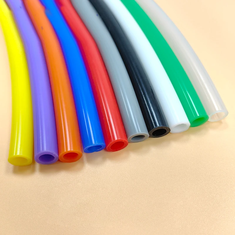 8mmX12mm Small Soft Flexible Hollow Tube Colors Silicone Tube 1M Fly Tying Tubes Food grade ,odorless for Precision Instruments