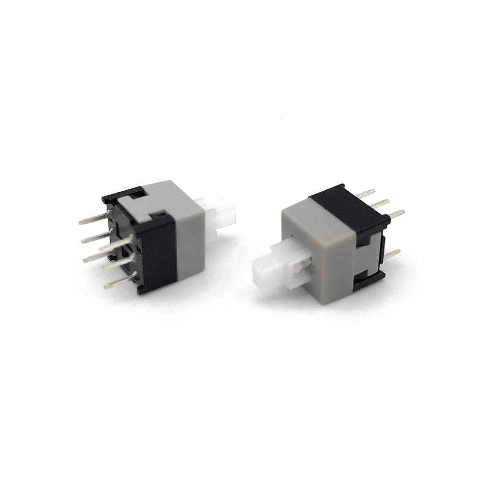 

10PCS 8.5*8.5MM Self-Locking Switch 6 Feet Self-locking Key Switch Interlocking Console Button Switches