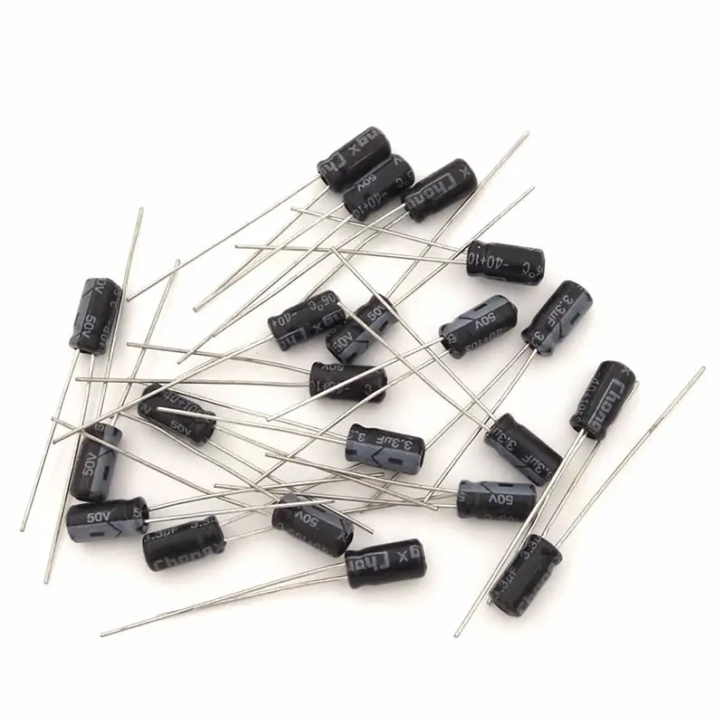 Алюминиевый электролитический конденсатор 3,3 uF 50V 4*7, 50 шт., электролитический конденсатор