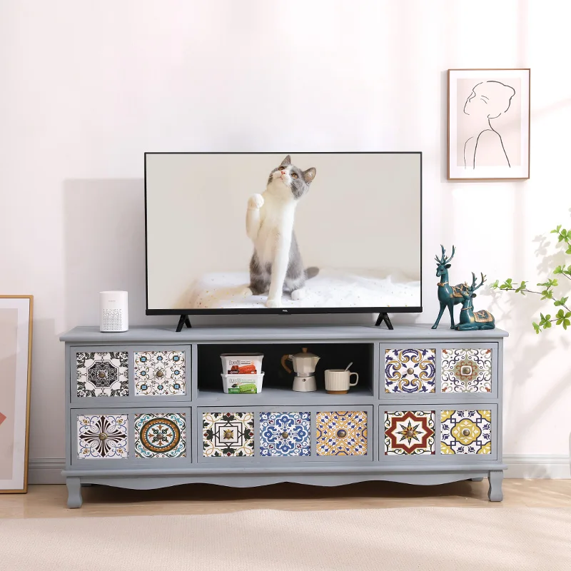 

Entertainment Center Modern TV Stand Electric Fireplace Floating Wood Console Storage Cabinet Muebles De Sala Home Furniture