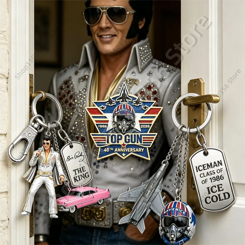 TOP GUN MAVERICK ジャケット キーホルダー　ピンズ　セット Top Gun 40th Anniversary Commemorative Set Pilot Metal Badge