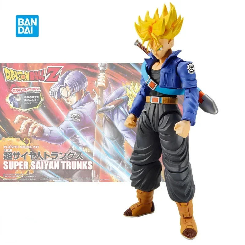 In Stock Genuine Bandai Dragon Ball Z Figure-rise Standard FRS SUPER SAIYAN TRUNKS Anime Action Figure Assembly Toys Model Gift