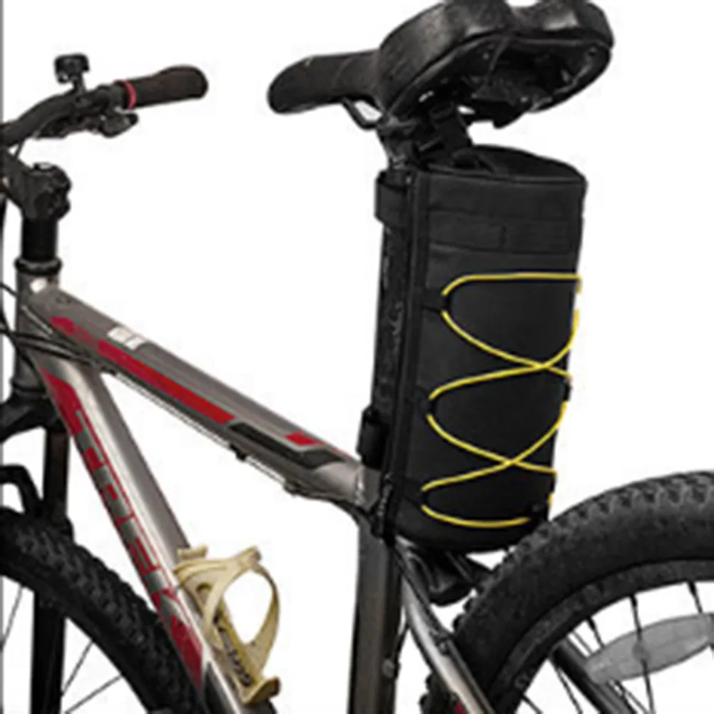 

Флуоресцентная зеленая, флуоресцентная оранжевая цилиндрическая передняя сумка для велосипеда, цилиндрическая передняя сумка для MTB велосипеда, водонепроницаемая