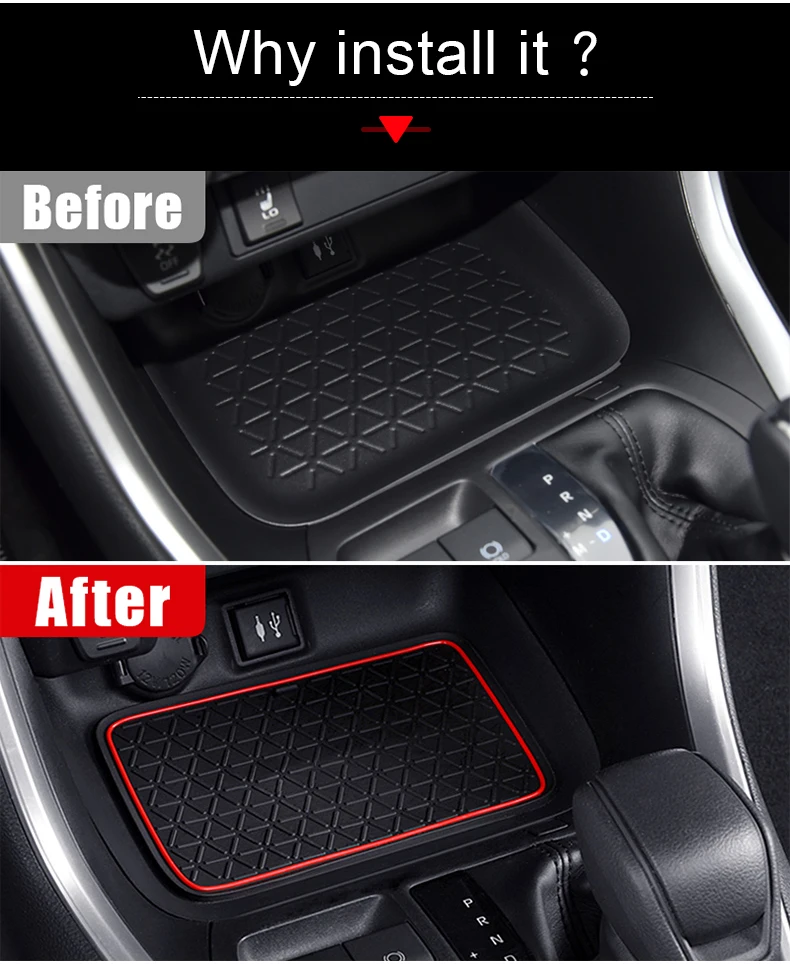 Für Toyota RAV4 XA50 2019 2020 2021 2022 2023 RAV4 Hybrid Auto Nicht-Slip Matte Tür Nut Pad tor Slot Tasse Auto Zubehör – Detail 3