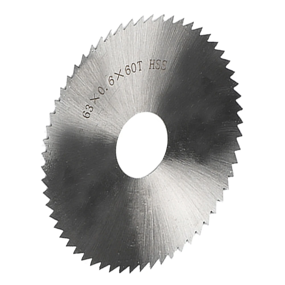 목재 플라스틱 구리 장인용 스틸 톱날 커팅 디스크, 63mm, 16mm 보어 커팅 휠, 전동 공구 액세서리, 1 개