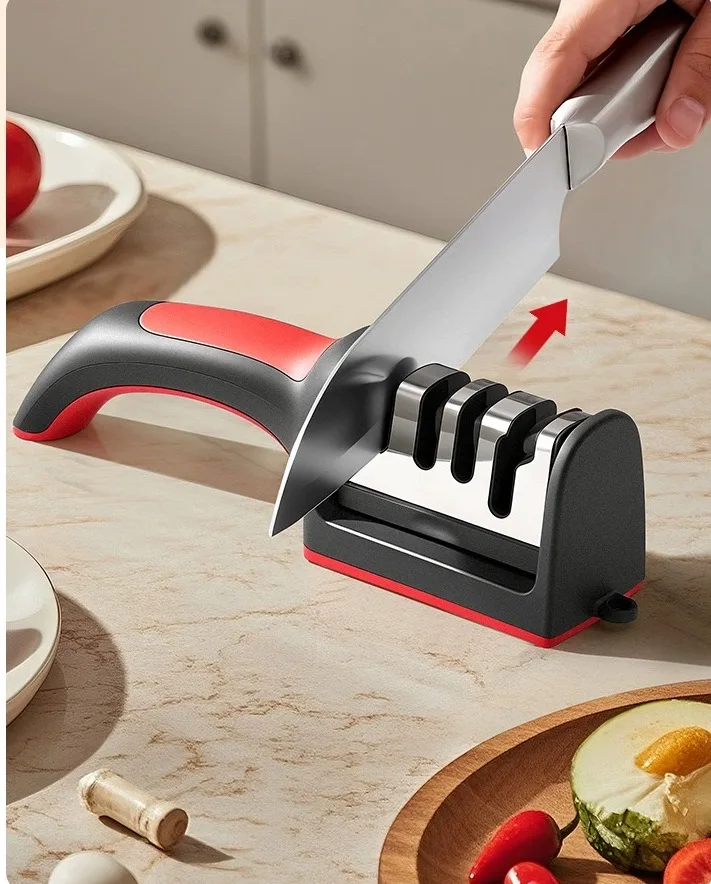 Quick Knife Sharpening Tool Diamond Knife Sharpener Multifunctional Fast Sharpening Stone Sharpening Stone for Household Use 1Pcs