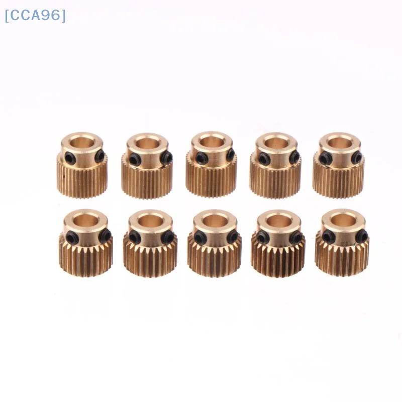 5 ชิ้นทองเหลือง Extruder ล้อ 26/40 ฟันเกียร์สําหรับ Creality CR-10 10 วินาที S4 S5 Ender 3 / Pro / V2 3D ชิ้นส่วนเครื่องพิมพ์อุปกรณ์เสริม