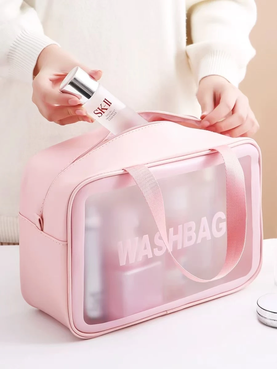 Transparent Waterproof Travel Wash Bag Female Large Capacity Makeup Storage Pouch Cosmetic Organizer Beauty Women Case