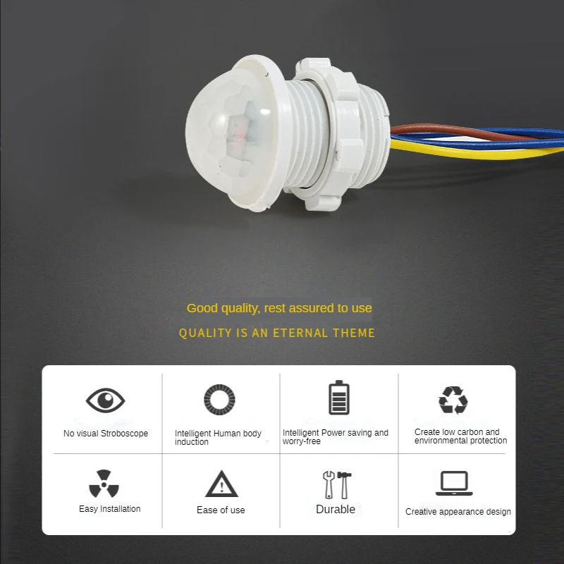 110v220v Home Indoor and Outdoor Infrared Motion Sensor Delay Home Lighting Human Body Sensor Switch LED Night Light Controller