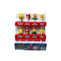 Super Mario Food Picks Cartoon Children Snack Cake Dessert Lunch Pick Kids Cute Fruit Fork Bento Box Decor Reusable Mini Forks