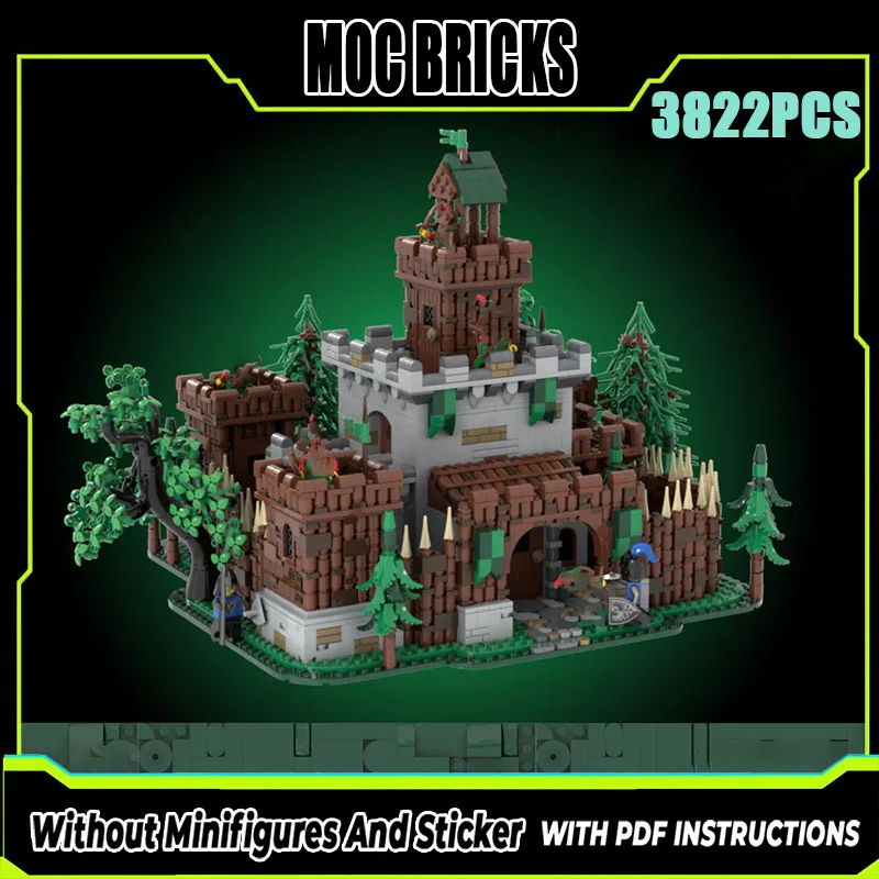 

Изысканный новый продукт MOC, модель строительного блока, средневековый лесной замок, технология, модульная детская игрушка, подарок, набор для сборки «сделай сам»