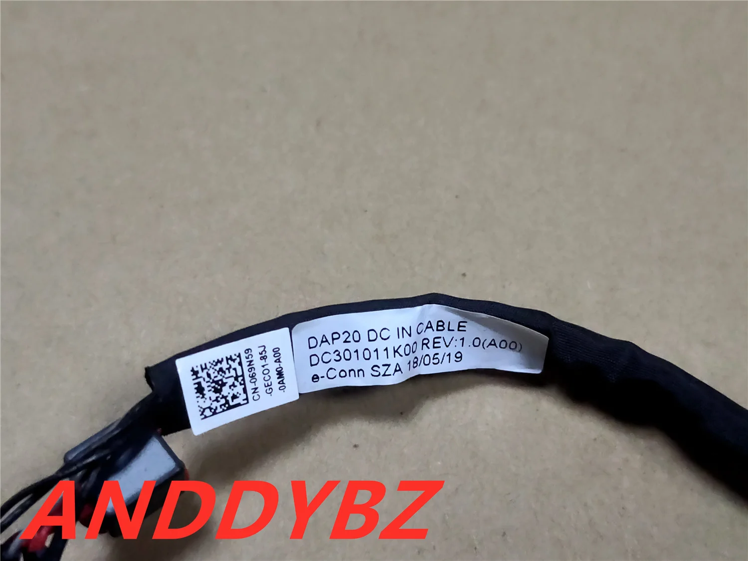 Original 69N59 069N59 DC Jack IN Cable for Dell Precision 7730 Power Connector Port DC301011K00 DAP20 free shipping