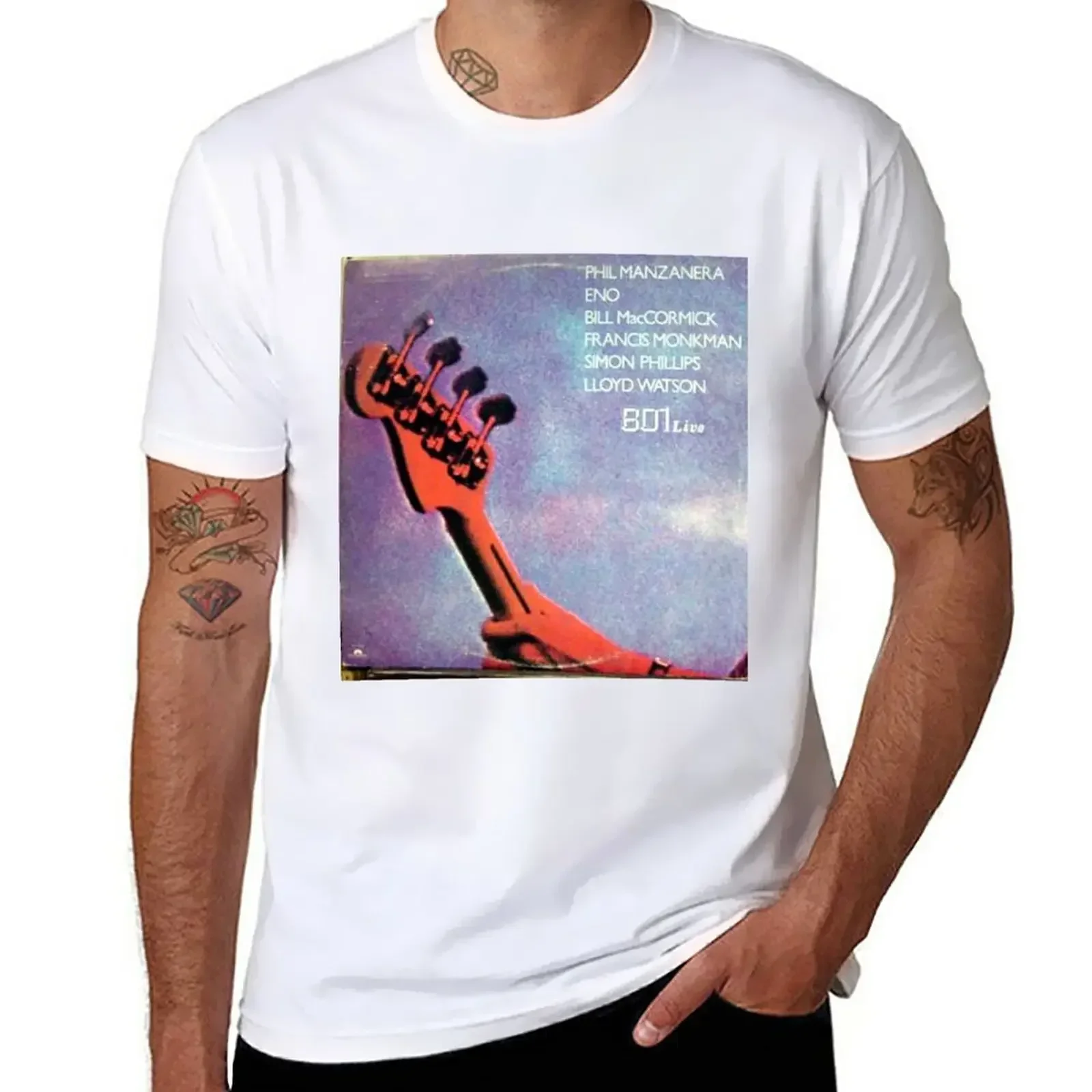 801 Live, Eno, Roxy Music, Art Rock T-Shirt customs oversized mens t shirt