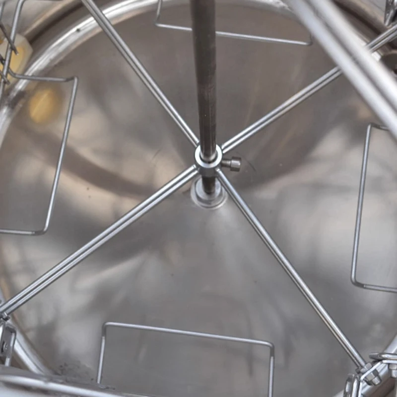 مستخرج العسل 304 الفولاذ المقاوم للصدأ سميكة تربية النحل 4 إطار مستخرج العسل الكهربائي فاصل العسل أدوات تربية النحل