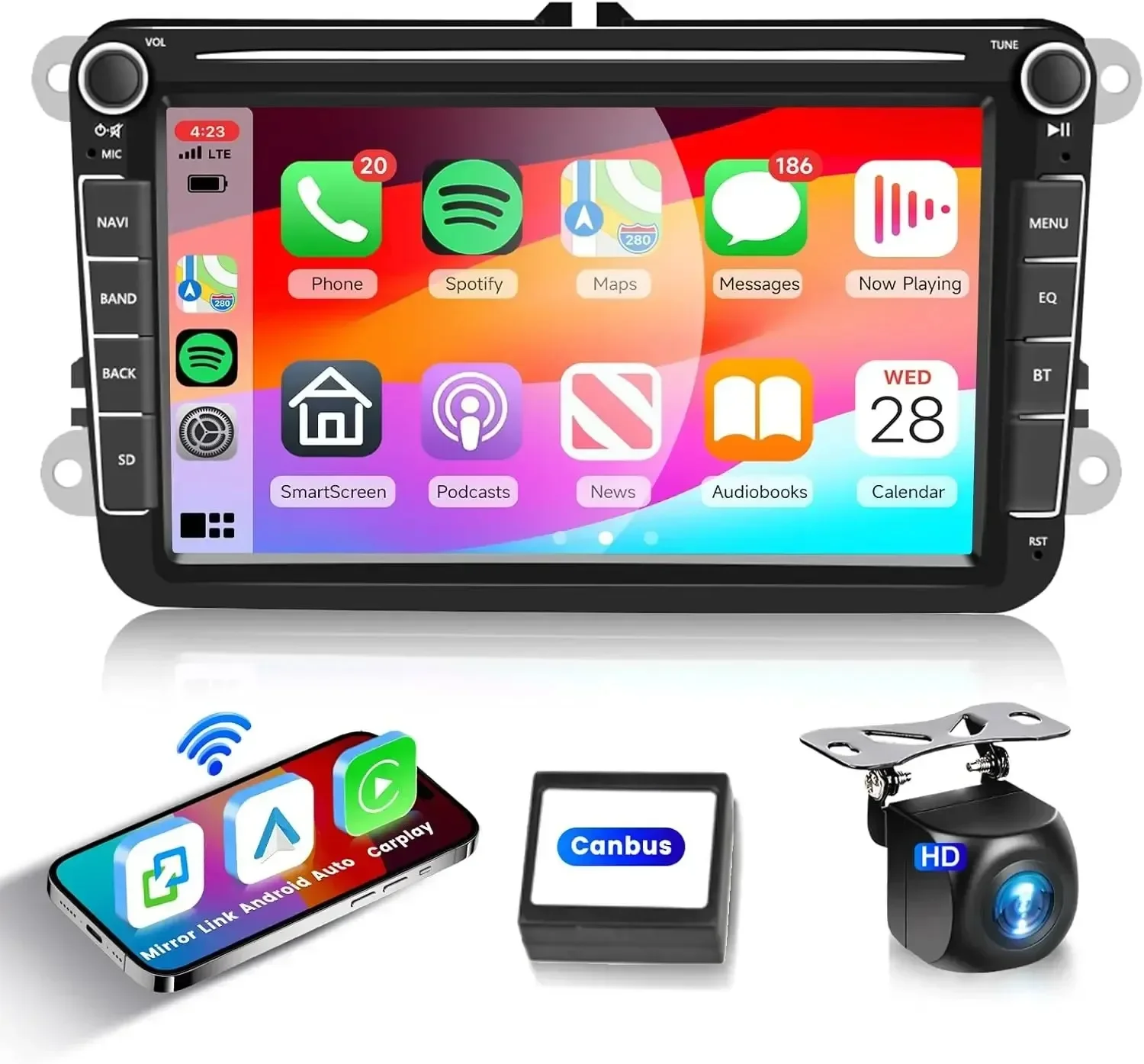

Compatible for VW Volkswagen Jetta Passat 7" Android 12.0 Car Stereo Radio Apple Carplay GPS