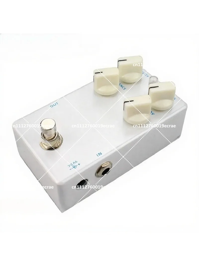 High Quality Pearl White Auto Wah Effect Pedal with 4 Knob True Bypass