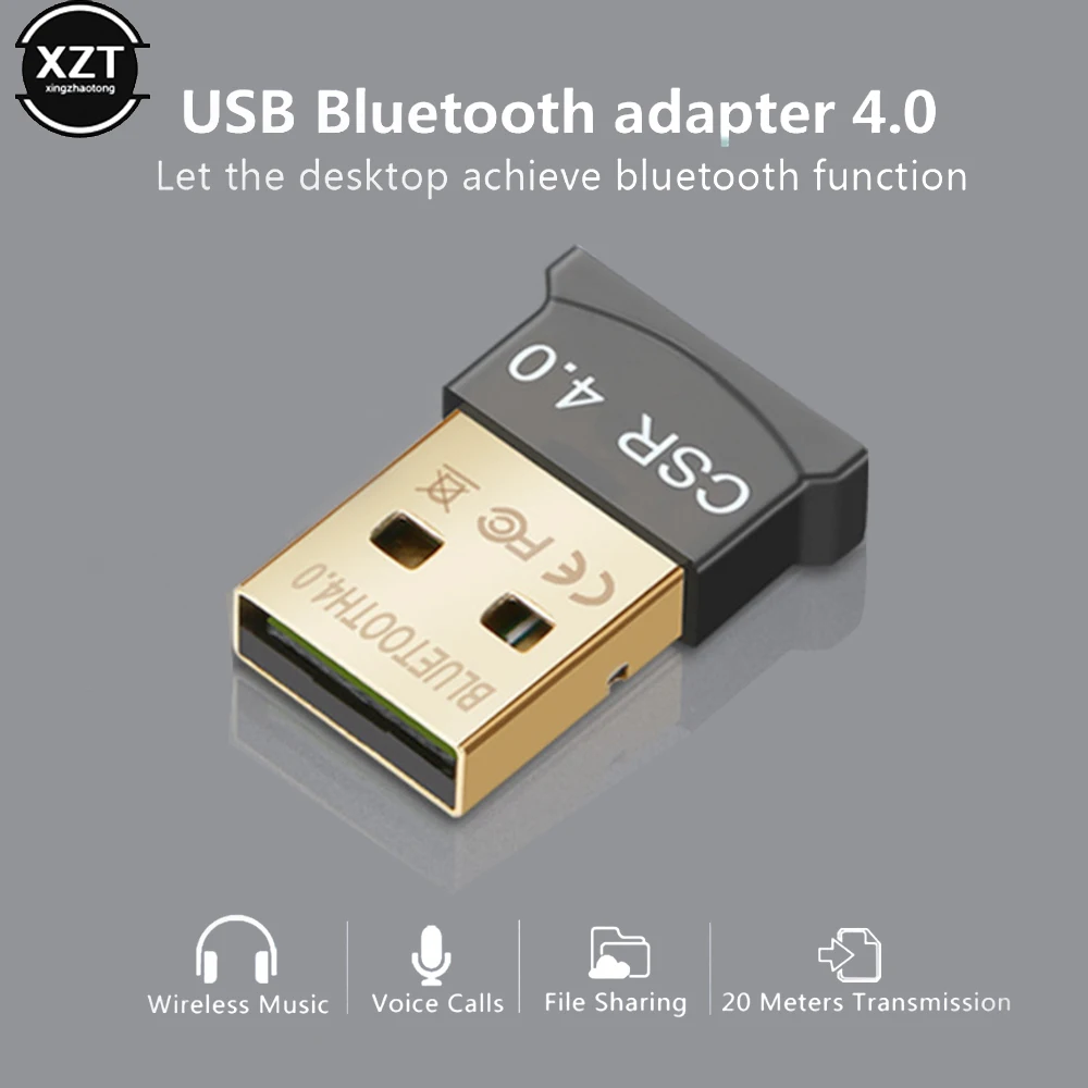 Wireless USB Bluetooth Adapter CSR 4.0 Bluetooth Dongle Music Sound Receiver Adaptador Bluetooths Transmitter For Win 8/10