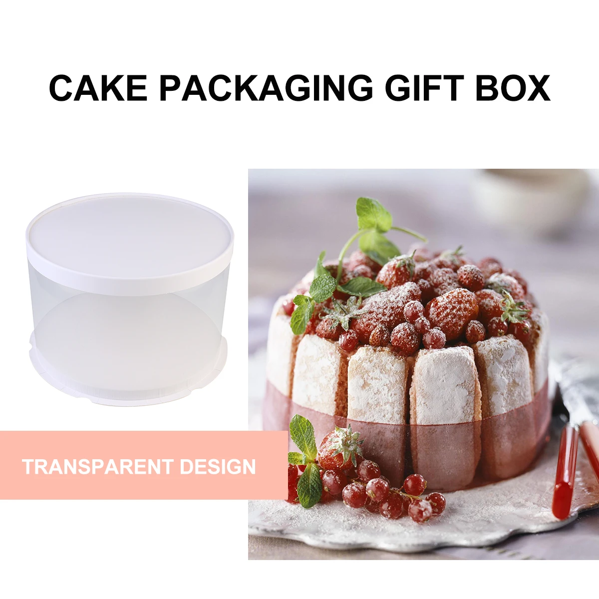 

Baking Cake Packaging Box Bakery Container Pastry Boxes Containers with Lids Carrying Portable Party Biscuit