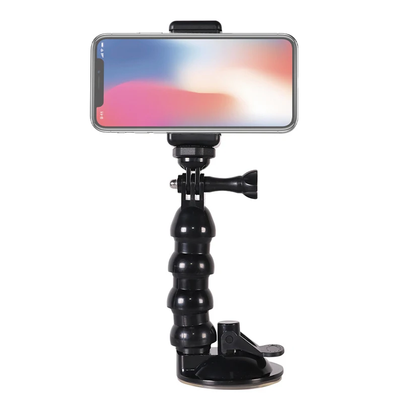 Universal Windshield Suction Cup Car Mount Bracket for GoPro hero 11 10 9 8 DJI Mount for Smartphone Action Camera Accessories