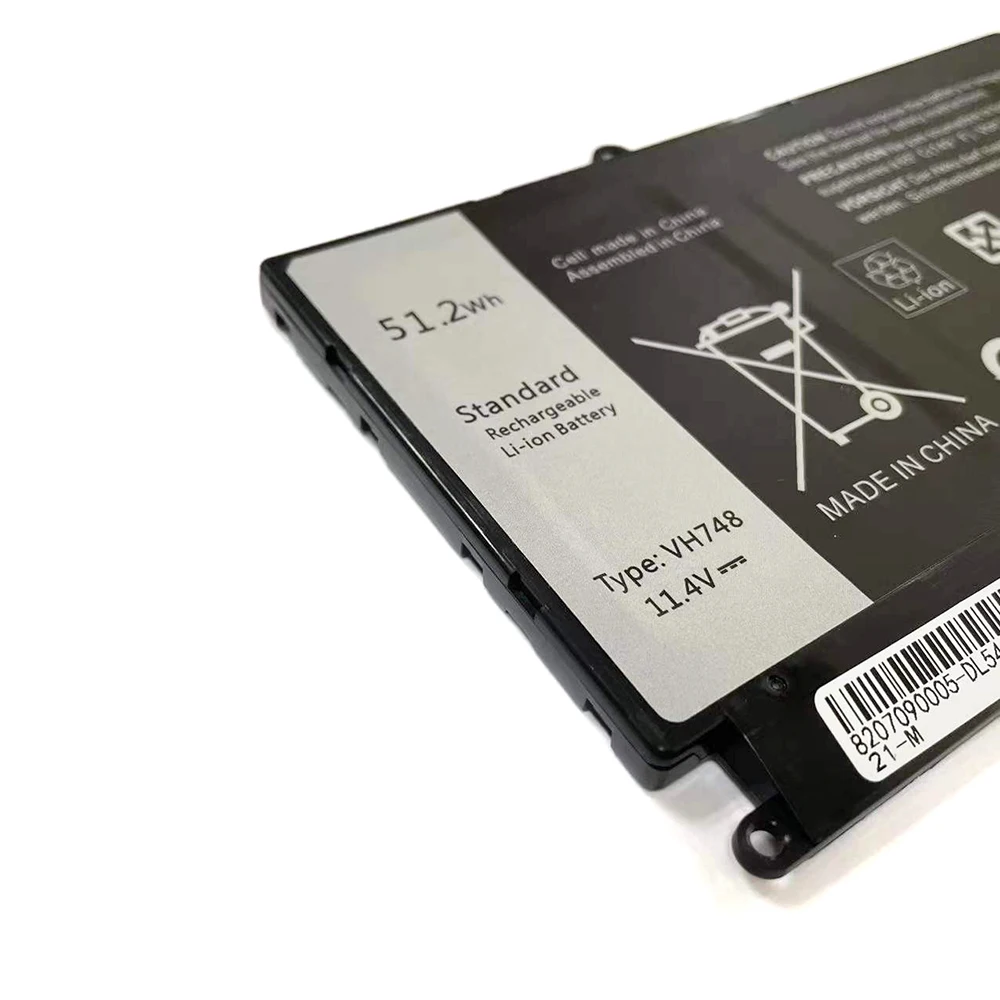 7XINbox VH748 11.4V 51.2Wh Laptop Battery For Dell Vostro 5460 5470 5480 5560 Inspiron 14 5439 Series Notebook Compatible