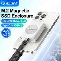 ORICO Magnetic 2230 SSD Case M.2 NVMe SSD Enclosure USB 3.2 Gen 2 10Gbps NVME PCI-E M-Key 2230mm External SSD Drive Enclosure