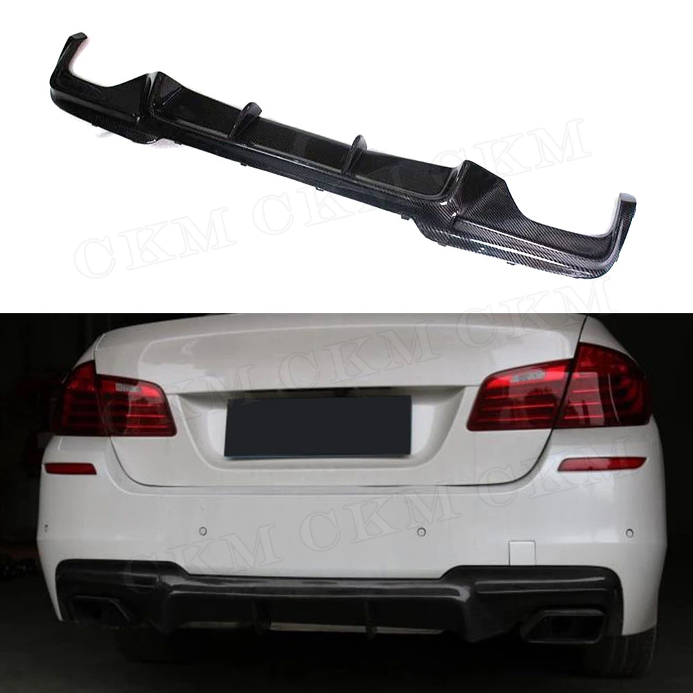 Carbon Fiber Rear Bumper Lip Diffuser for BMW 5 Series F10 M Tech 528i 530i 535i 550i Sedan 12-16 FRP Car Accessories